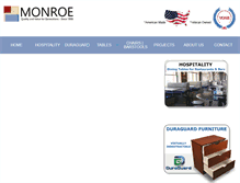 Tablet Screenshot of monroetable.com
